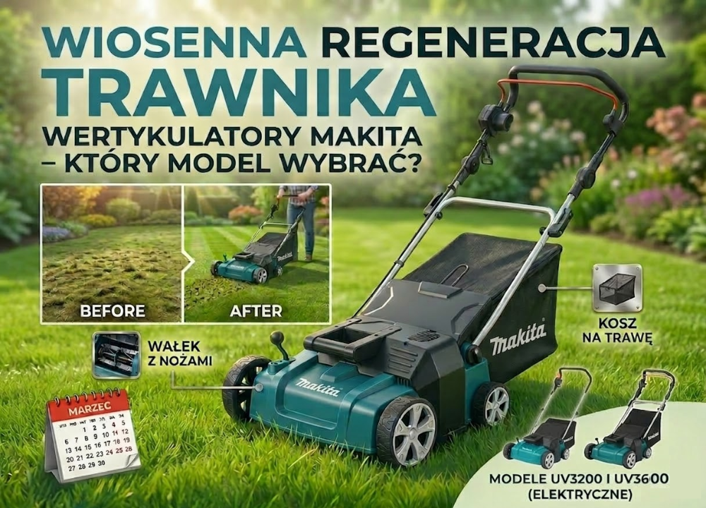 Wertykulatory Makita – który model wybrać na wiosnę?