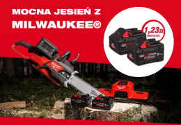 Mocna Jesień z Milwaukee® – 2 akumulatory FORGE™ każdy za 1,23 zł do pilarki!