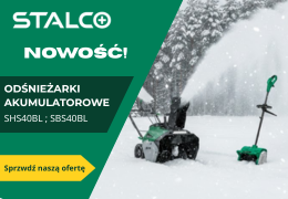 Nowość w Carinet: akumulatorowe odśnieżarki Stalco SHS40BL i SBS40BL!
